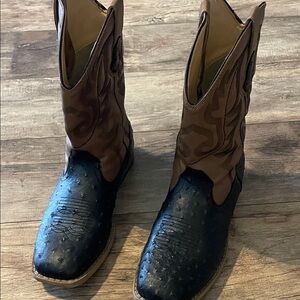 Roper Black and Tan Western Boots